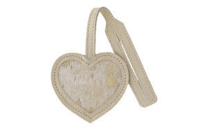 Howdy Gold Heart Bag Charm